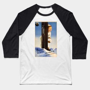 France Vintage Travel Poster 1938 Baseball T-Shirt